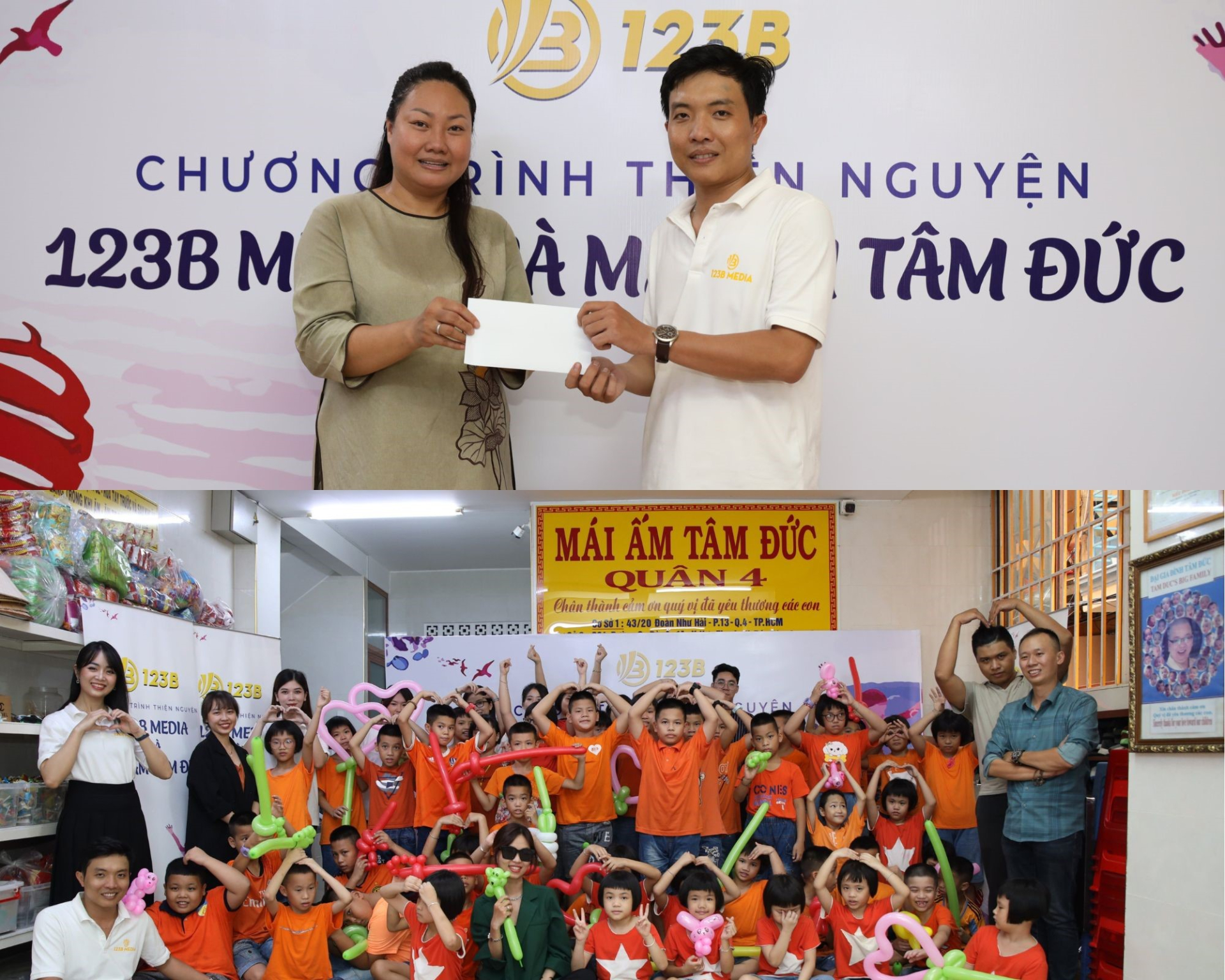 Công ty 123B tổ chức buổi thiện nguyện “Tết đoàn viên” cho trẻ mồ côi