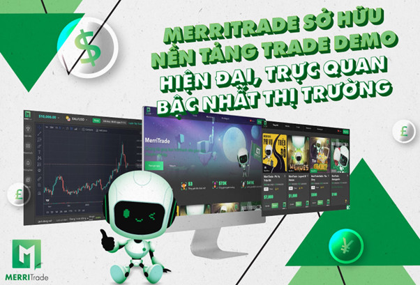 MerriTrade sở hữu nền tảng Trade Demo hiện đại, trực quan bậc nhất thị trường