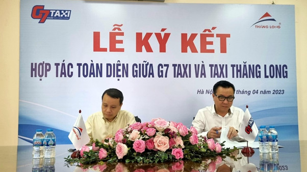 Taxi Thăng Long gia nhập mạng lưới hợp tác liên kết của G7 Taxi